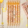 6pcs Capybara Mechanical Pencils with Built-In Erasers
