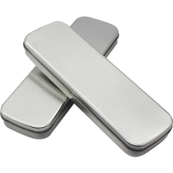 1pc Sleek Metal Pencil Case