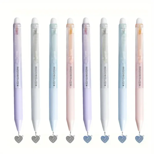 4pcs Fine Retractable Erasable Gel Pens
