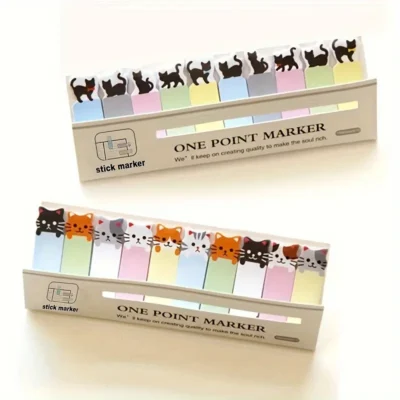 150 Sheets/Pack, Random Cute Cat-Themed Sticky Notes Set