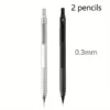 2 Pencils/set Low Center of Gravity Metal Mechanical Pencil Set