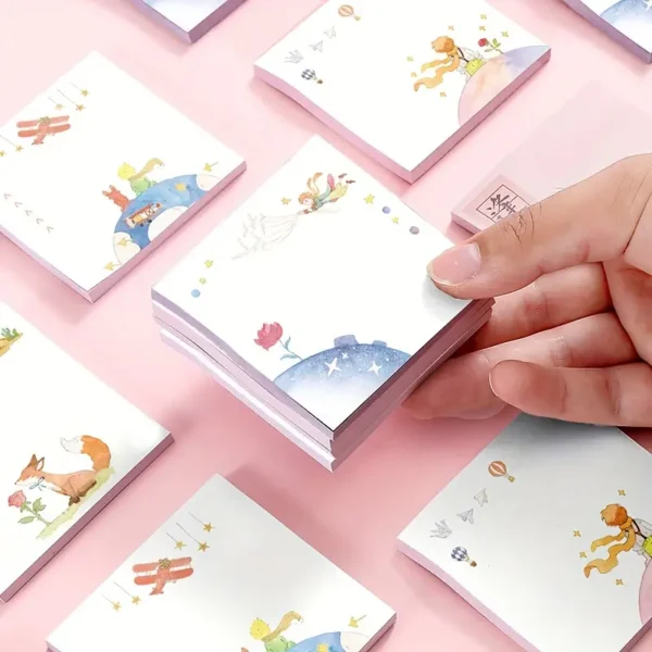 1pc, 50pages Sticky Notes, Cute Cartoon Note Pad