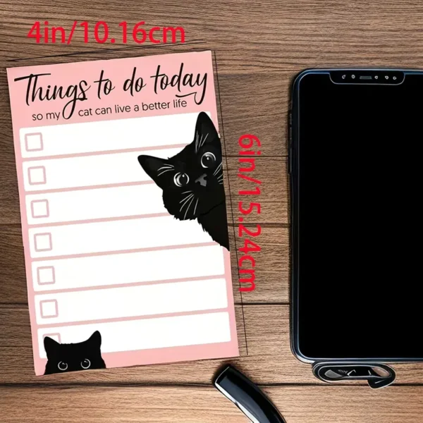 59ab3629-ac11-417f-bf6e-dd70bcdde7e3 Funny Black Cat Lover'S List of Things to Do Today