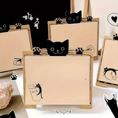 Chic Cat Themed Sticky Notes