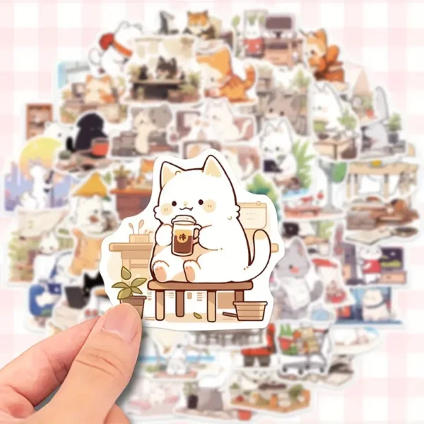 50 Adorable Kitty Stickers