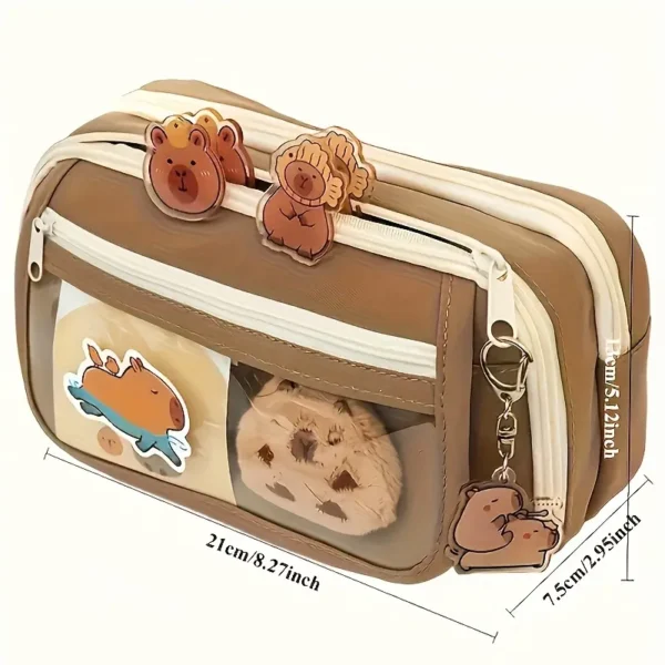 7f430260-4c8b-42da-83e1-3f23c1e24d86 Seven piece set capybara pencil case