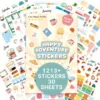 d3bc7444-d637-4cfc-b59b-24161f204477 1213pcs Scrapbook Stickers Decals Fantasy Paper Stickers