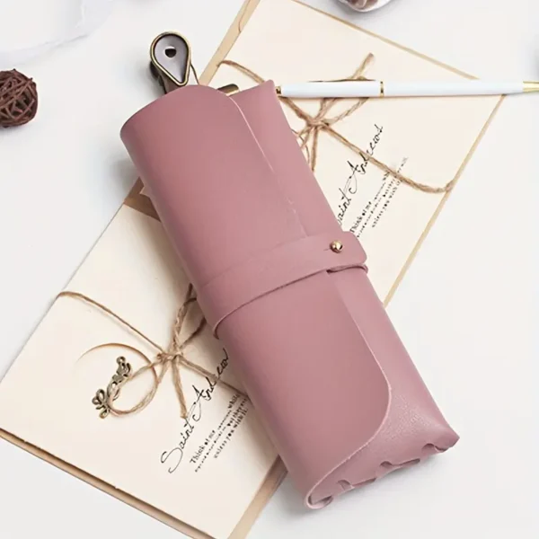 1pc Random Leather Pencil Case