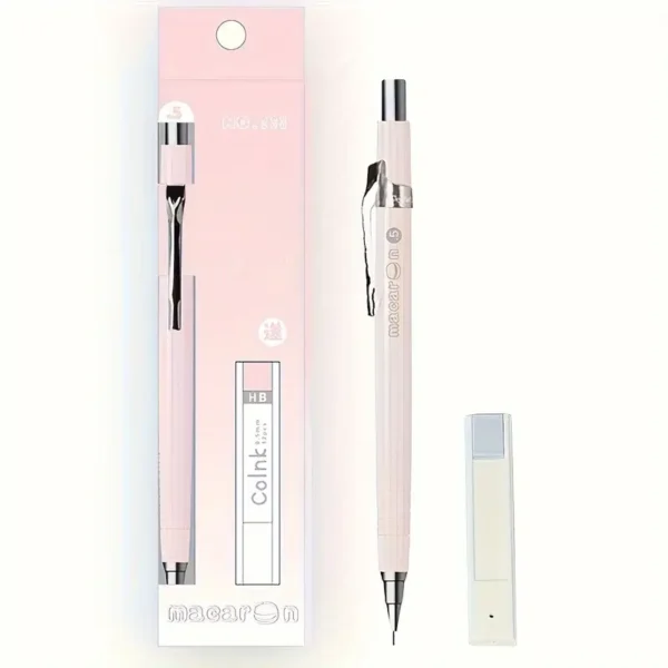 HB 0.5mm Macaron Color Mechanical Pencil Set with Extra Lead
