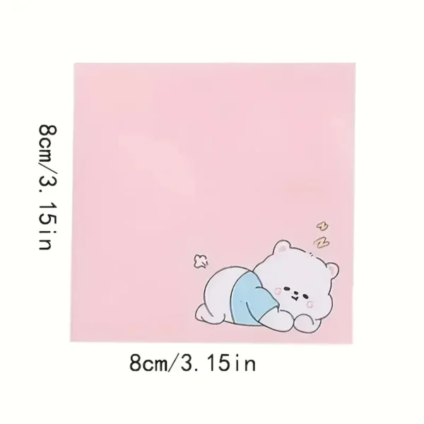 ede41691-bf28-49b9-b88e-40b449fe21e2 80pcs/set Cute Cartoon Animal Sticky Notes