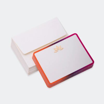 Notecards, Letter Writing - Color Lotus