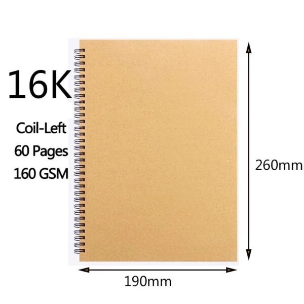 WhatsApp Image 2026-08-13 at 11.52.35 Professional sketchbook Thick paper 160 GSM Spiral notebook